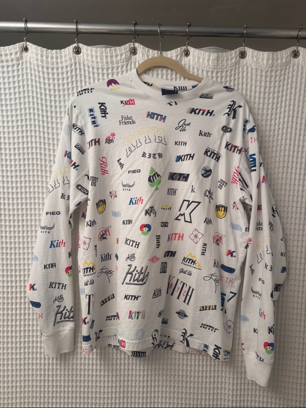 KITH Rare Logo Print Long Sleeve Tee